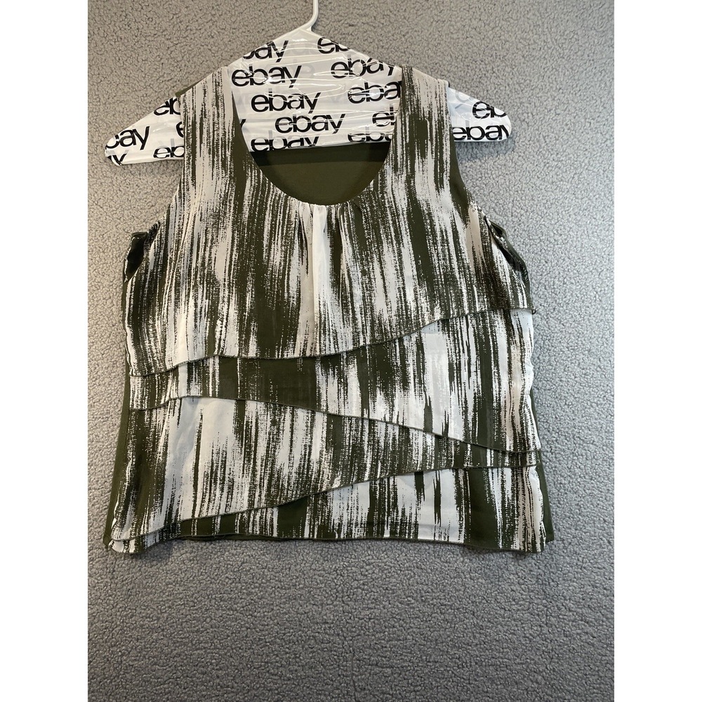 Jacqueline Smith Polyester Spandex Blend Tank Top Women's 1X